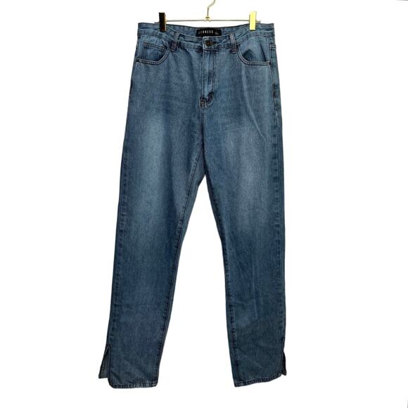 Lioness Side Slit Straight Leg Jeans/L - Picture 2 of 8